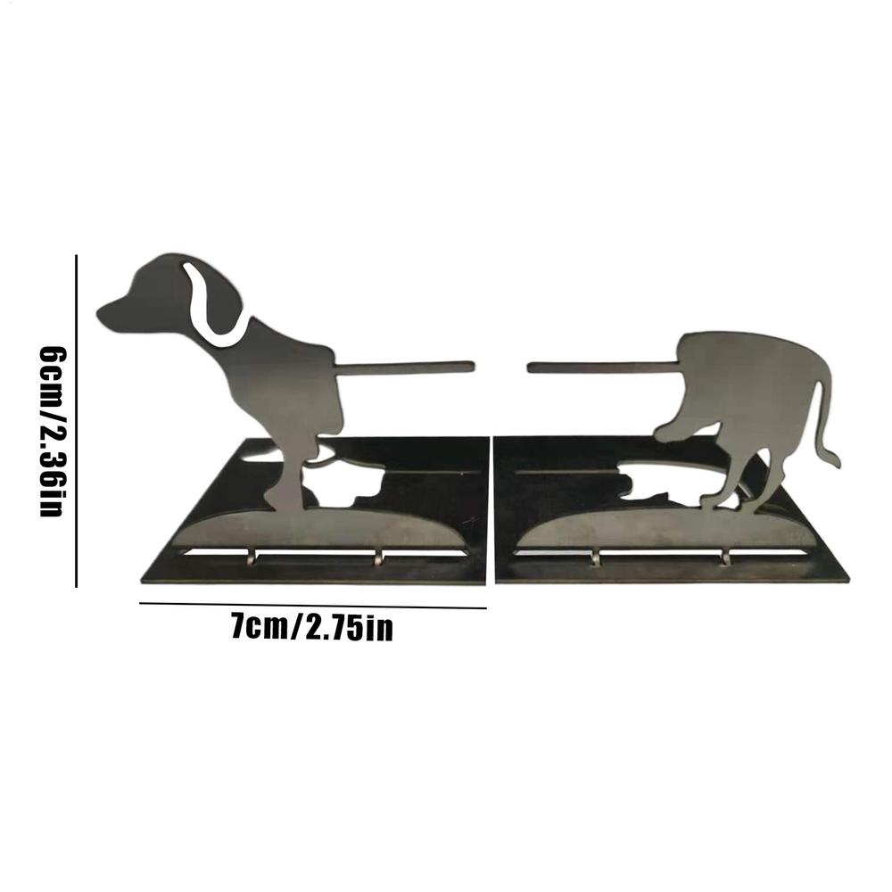

Забавный держатель для барбекю из нержавеющей стали, держатель для гриля для хот-догов, портативная походная стойка для рюкзака, подставка для сосисок в форме щенка для пикников серебряный