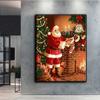 Diamond Painting Christmas Tree Santa Snowman Embroidery Cross Stitch Rhinestone Home Decor