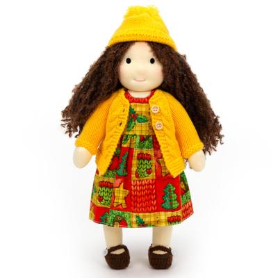BlissfulPixie Waldorf Kézzel készített Ariana Aranyos Plüss Lány Tökéletes Gyerekeknek Baba, Baba, 30cm, Puha, Baba,