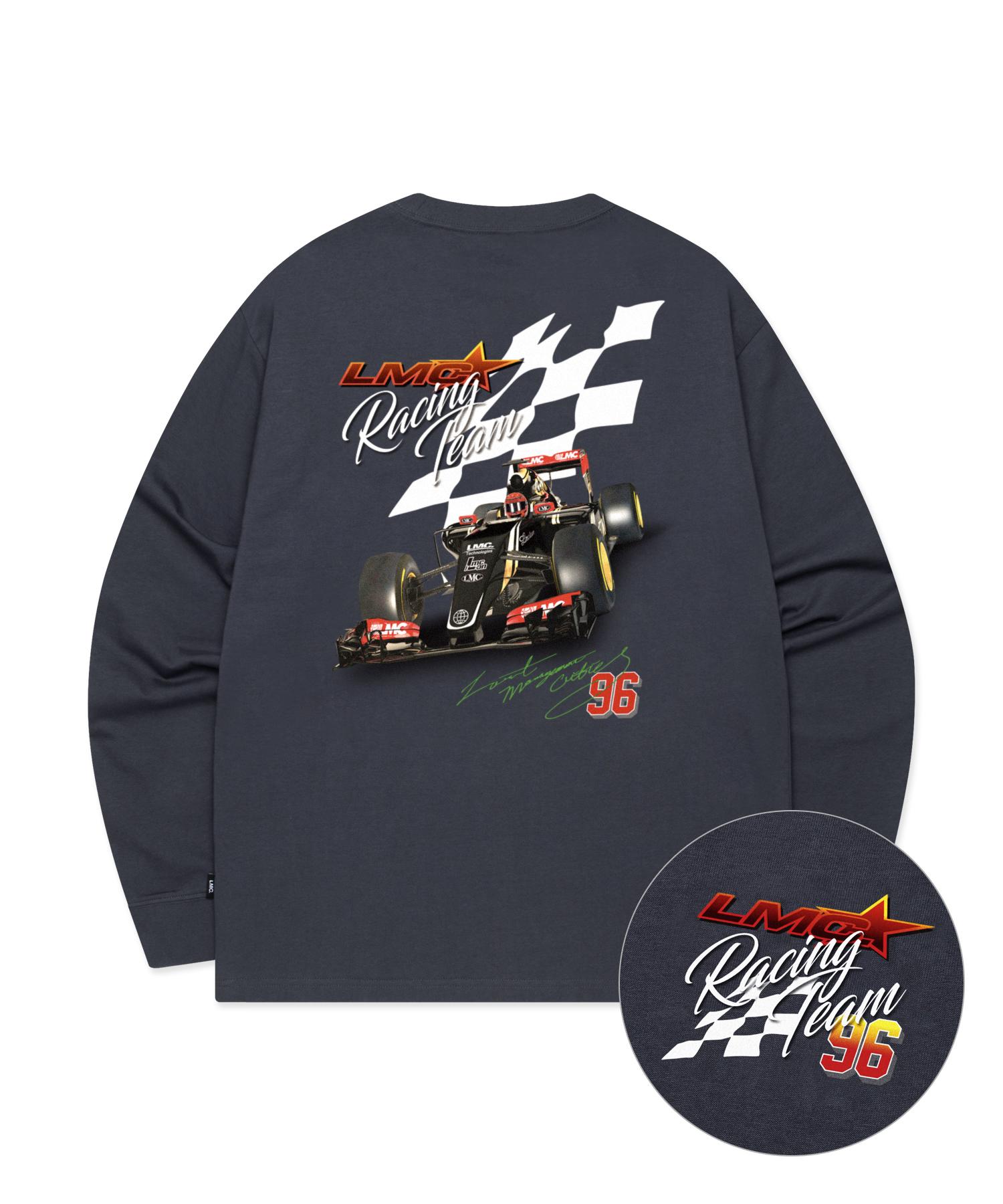 Lmc Racing Team Long Slv Tee Charcoal Charcoal/L