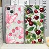 Funny Butterfly Flower Cherry Cute Phone Case for IPhone 17 16 15 14 11 12 13 Pro Max 7 8 Plus 12 13 Mini X XS Max XR Soft Cover