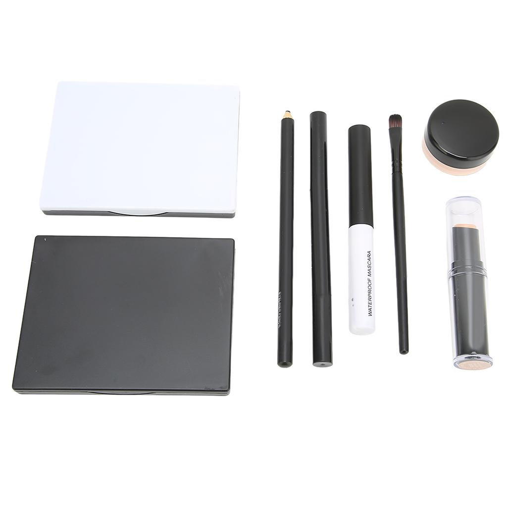 POPFEEL Make-up Set Lidschatten Lippenstift Abdeckstift Highlight-Stift Mascara Augenbrauenstift Eyeliner Kosmetik-Set