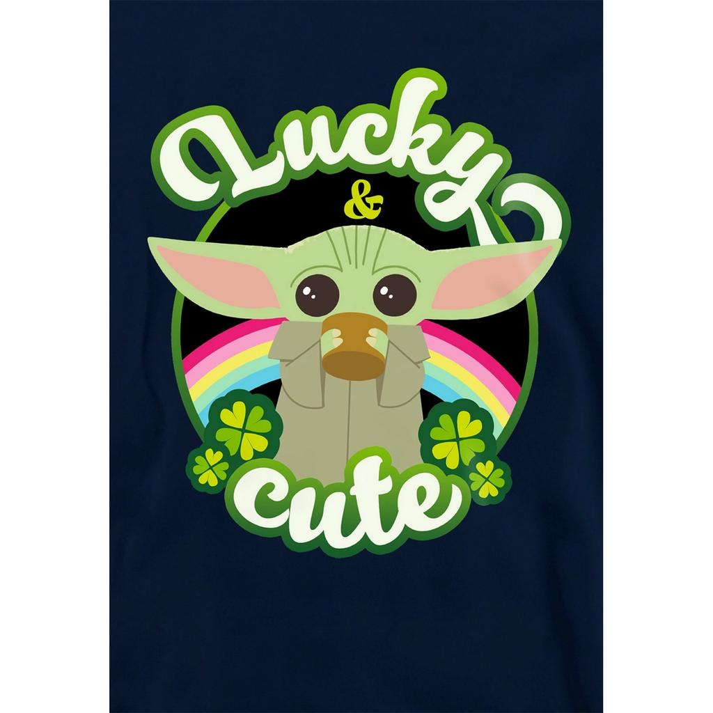Disney Star Wars Childrens/Kids Grogu St Patricks Day Hoodie