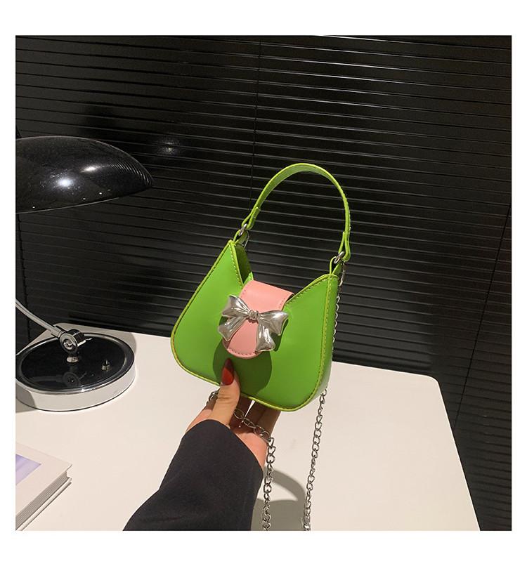 Stylish Pu Bowknot Saddle Handbag For Women Versatile For Casual Commuting