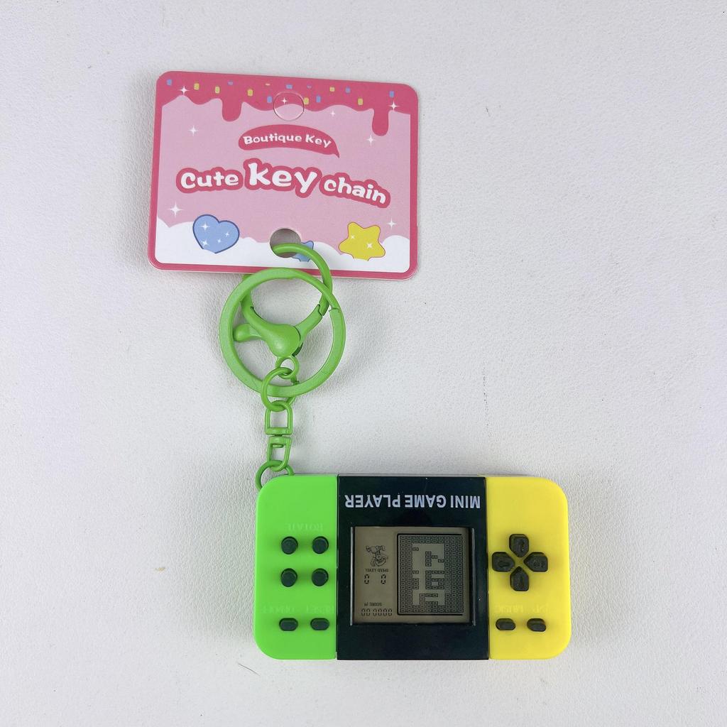 Portable Nostalgic Tetris Game Console Keychain