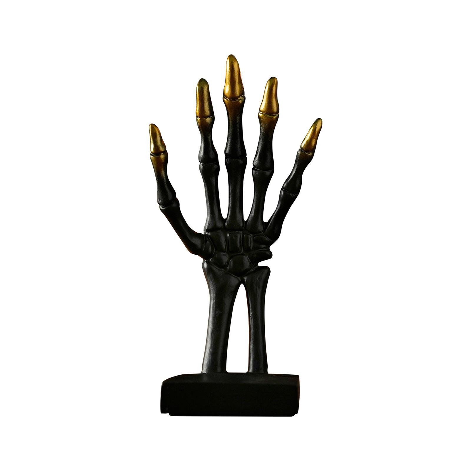 

Хэллоуин Скелет Жест Руки Смола Орнамент – Декоративная Подвесная и Фигурка для Хранения Для Жуткого Настольного Декора One Size