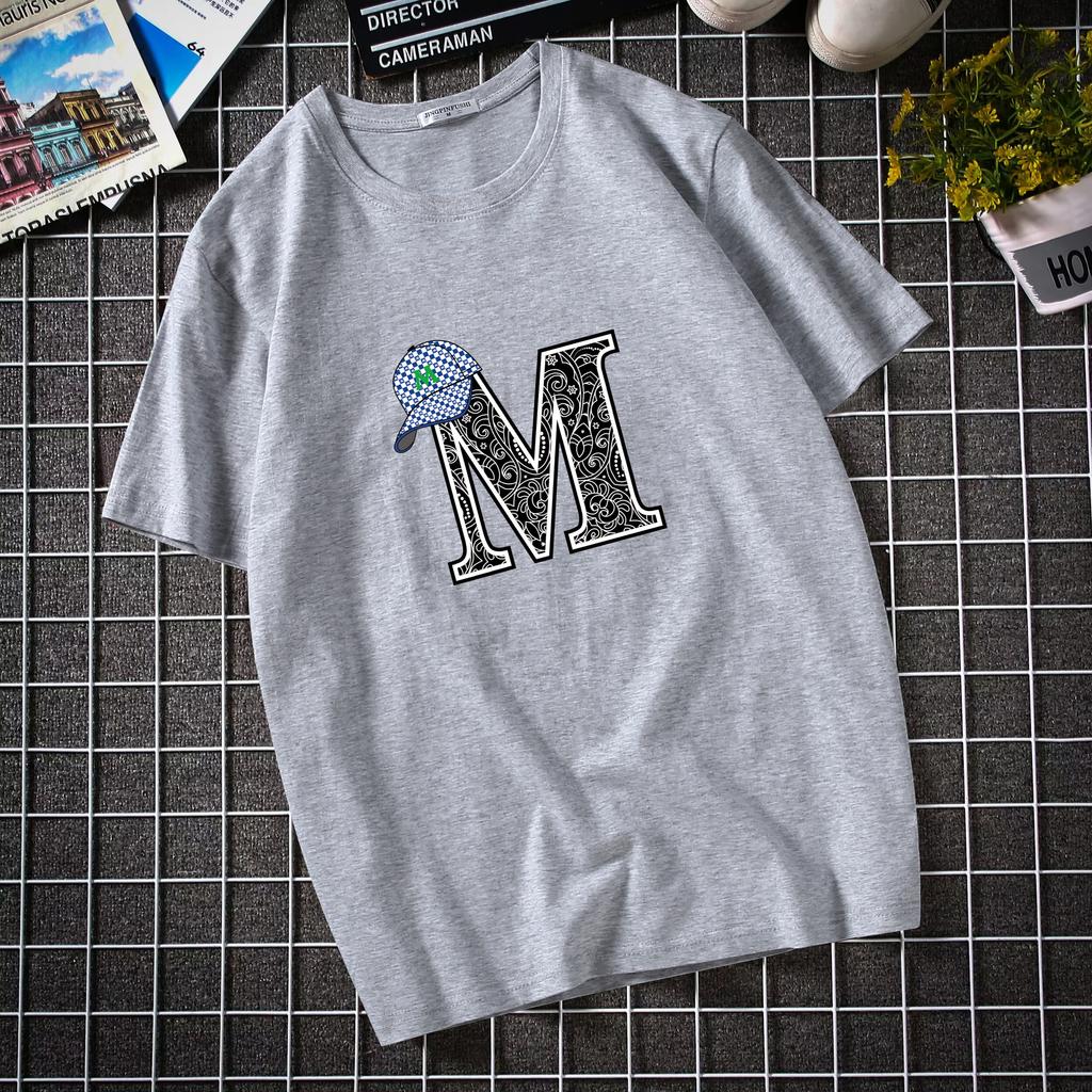 Cotton T-Shirts Summer Men's Short Sleeved T-shirt Trendy Brand Student Round Neck Loose Half Sleeved Pure Cotton Top T-shirt