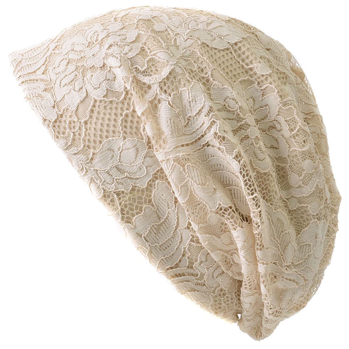 

Хлопковая шапка CHARM + Прохладная кепка Полностью кружевная 100% Свободного кроя [Один размер/Бежевый] Размер, Стильный,