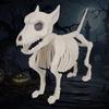 1pc Realistic Dog/Frog/Bird Skeleton Decoration - Lifelike Bone Structure with Expressive Eyes, Home Decor, Halloween Home Decor
