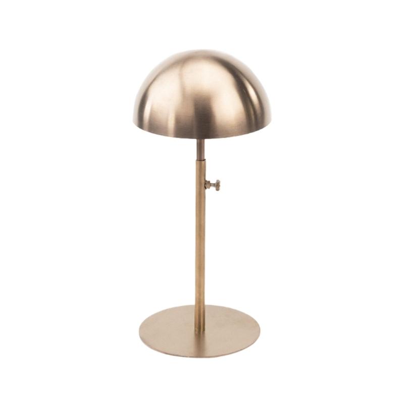 Adjustable Hat Holder Wigs Head Stand Practical Metal Home Hat Storage Stable Metal Stand for Hat and Wig Display