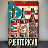 Vintage Metal Sign Puerto Rican Beer Tin Wall Decor 8x12 Inch for Home Bar Cafe Man Cave