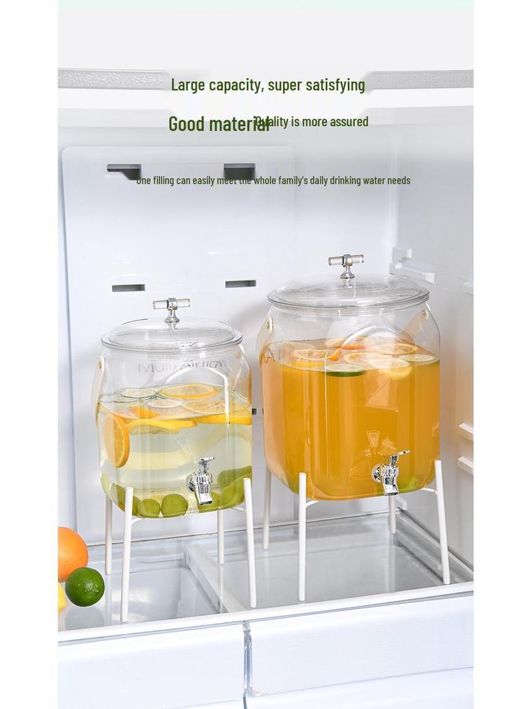 Bærbar sommerdrikkedispenser med tappekran - Ideell for smaksatt vann og juice