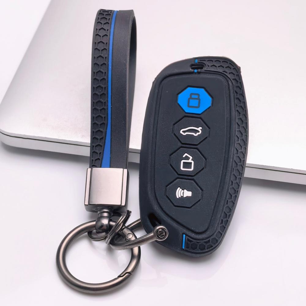 Copri Telecomando per Haval H6 Jolion Dargo M6 con Portachiavi Superficie Antigraffio Struttura Antiurto Texture Morbida al Tatto Design Facile da Installare