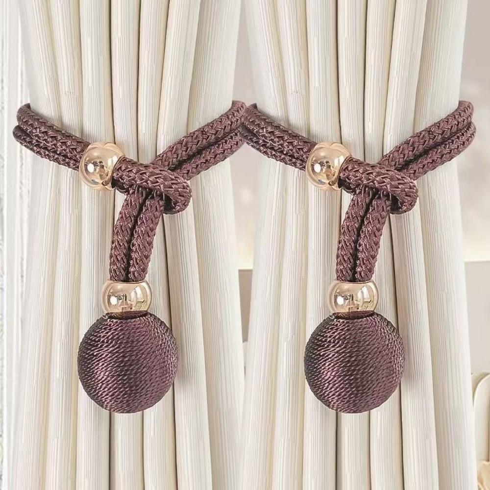 1 Par de Cuerda Sencilla para Cortina Correas Ajustables para Atar Cortinas Sujetador de Cortina Decoraciones para el Hogar