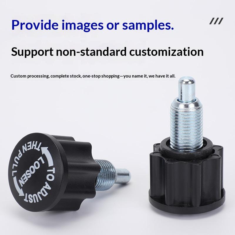 Quick Insert Plum Shaped Locking Knob Sturdy Non-Slip Grip Steel Thread for Auto Maintenance Repair Use