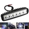 18W 6 LED automobilių LED darbinis žibintas Drl prožektorius, didelis ryškus, vandeniui atsparus visureigio visureigio sunkvežimio priekiniai žibintai, 12V žibintas