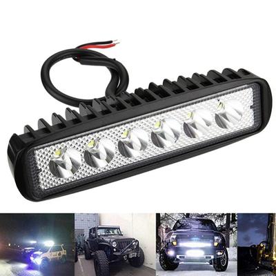 18W 6 Led Auto Led Arbeit Licht DRL Scheinwerfer Hohe Helle Wasserdichte Auto Offroad Suv Lkw Scheinwerfer Fahren Lampe 12V