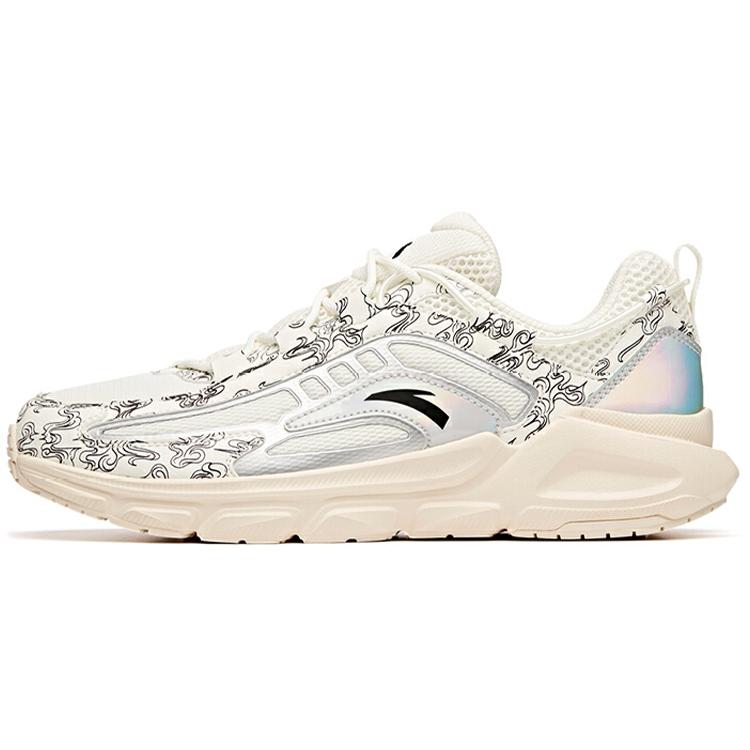 

Anta Cushioned Anti-Slip And Wear-Resistant Lightweight Low-Top Running Shoes Men s Silver White Black 912035581-8 39