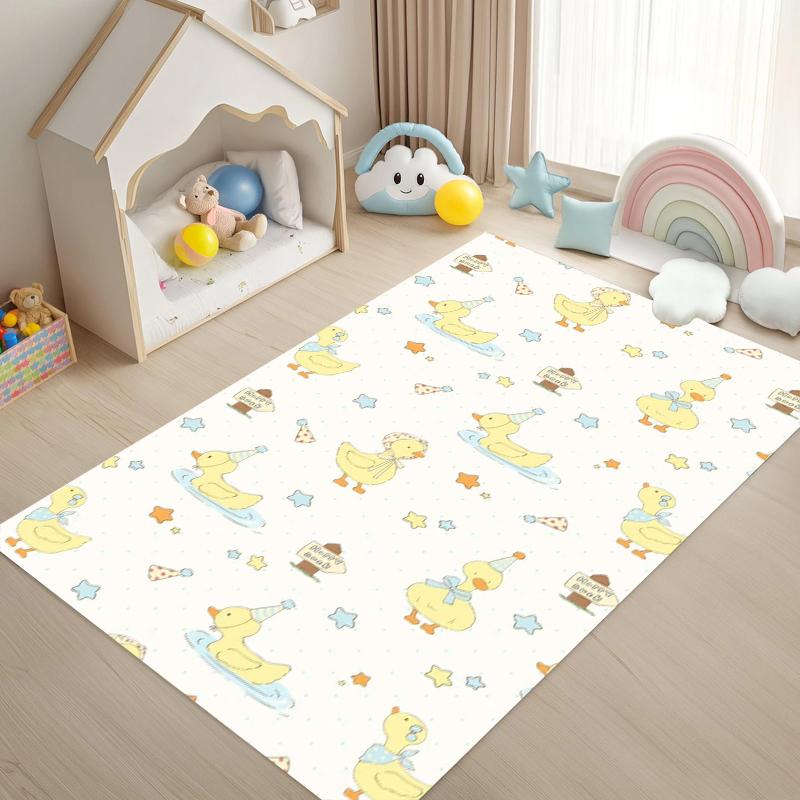 

Cute Cartoon Animal Kids Room Rug Carpet Home Decoration Non Slip Floor Mat Large Area Rug Nordic Style Modern Style 40X60CM
