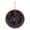 Zodiac Sign Decor 2D Flat Pearl Painting Ornament, Double Sided Theme Hanging Gem Home Ornament Art Craft, Rhinestone Beads Pattern Acrylic