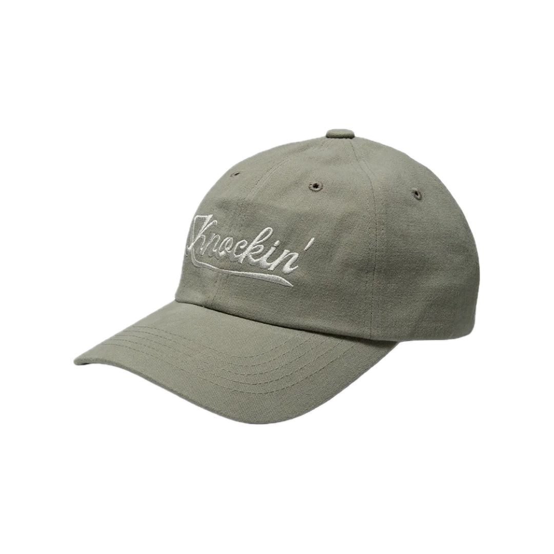 KNOCKIN LOGO B.B CAP GRAY