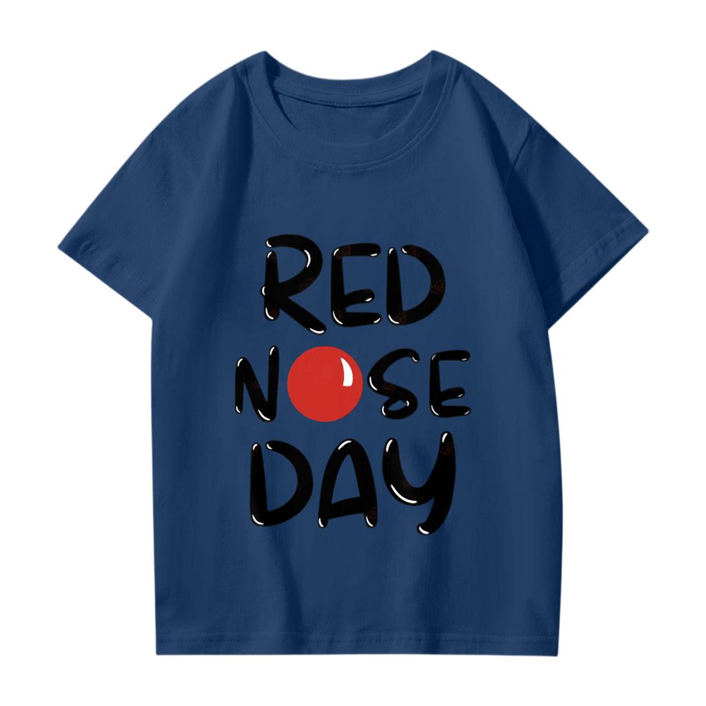 Modische Rundhals-Kurzarm-Arbeitskleidung bedruckte Oberteile für Kinder-Sommeroberteile