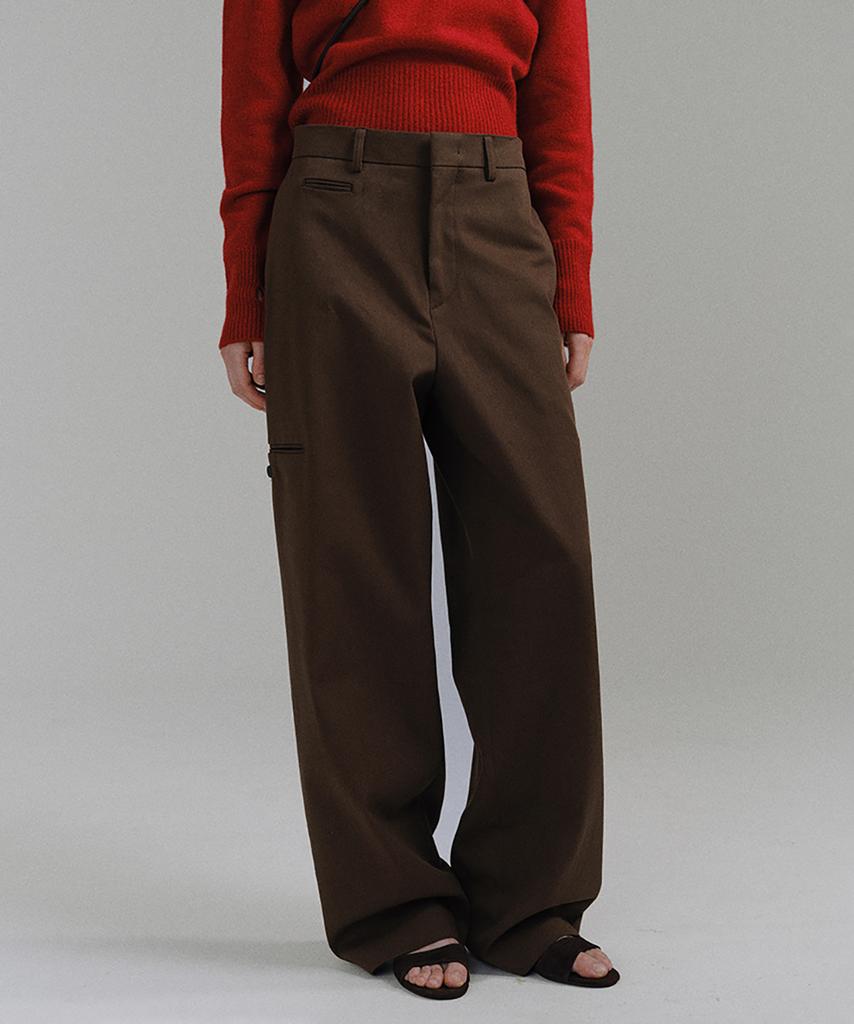 Aubeuawo Curved Triple Lip Pants (Mocha)