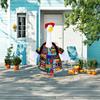 Yousheng Porch Goose Outfit Back To School Goose Costume Yard Goose Statue Clothes for 15" or 23" Goose Statue Lawn Garden Decoration
