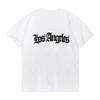 Mens Summer Fashionable Casual Los Angeles Letter Printed T Shirt Outdoor Sports Round Neck Short Sleeved Tshirt Men Women Tee