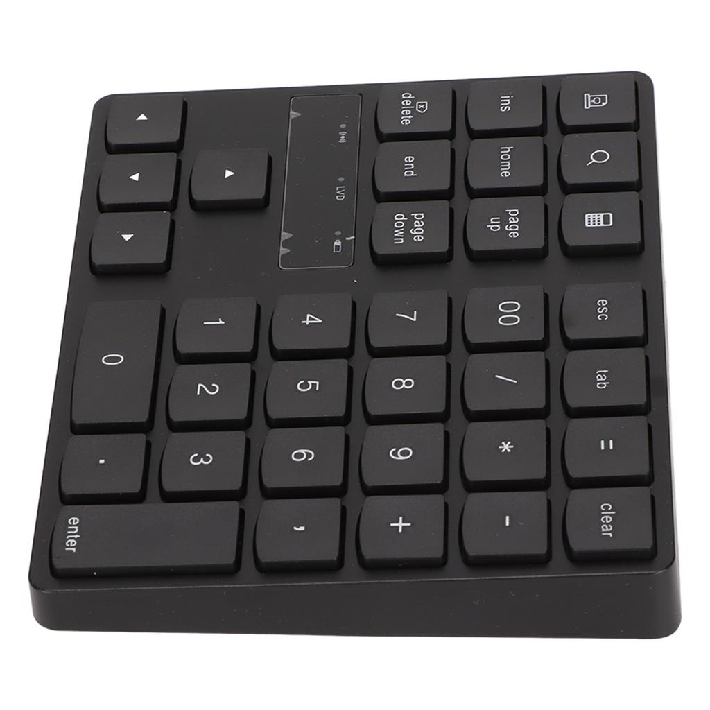 35 Keys Wireless Numeric Keypad 2.4G Wireless Ergonomic Design Silent Rapid Rebound One Handed Gaming Keyboard for Home