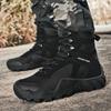 Fashion Men Tactical Boots Lace Up Waterproof Climbing Hiking Shoes Motorcycle Training Army High Quality Hunting Unisex Desert Boot
