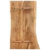 Piano del tavolo in legno massello di acacia 100 x (50 60) x 2,5 cm