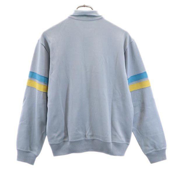 Adidas 70s 80s Vintage Descente Long Sleeve Polo Shirt L Blue Men's Used