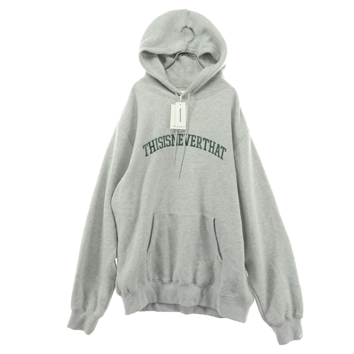 thisisneverthat embroidery Long sleeve Parker XL Light gray Men s Used