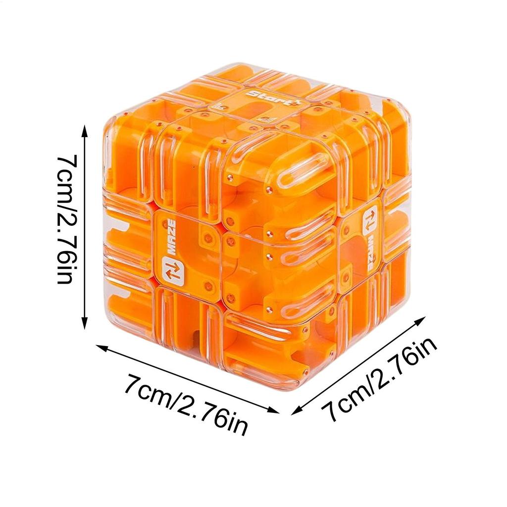 Puzzle Maze Cube 3D Large Puzzle Brain Teaser Logical Thinking Maze Cube Ball for Adults Teens Kids Boys Girls Home Travel