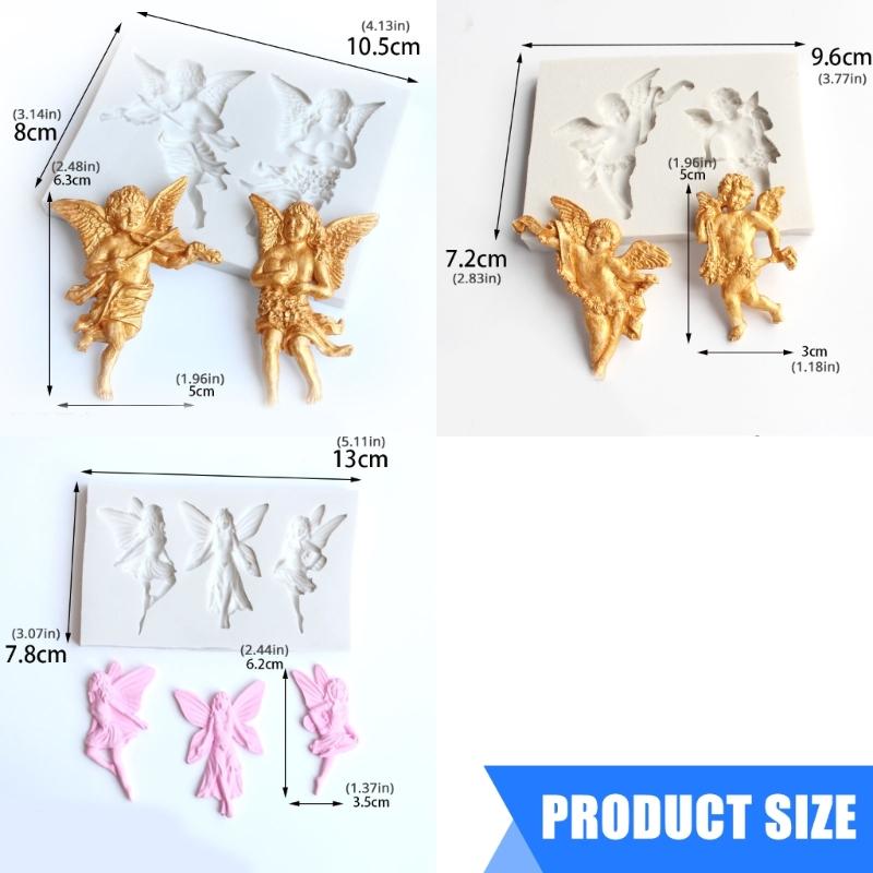 Figurka Anioła 3D Silikonowe Formy na Świece Rzeźba Artystyczna Silikonowe Formy do Świec Mydła Żywicy Epoksydowej Dekoracja Gipsowa