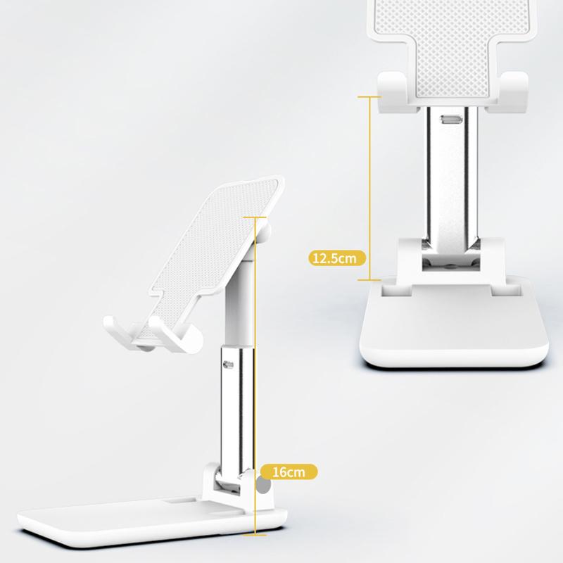 CCT18 Foldable Phone Stand for Desk Height Adjustable ABS Phone Holder Portable Cellphone Cradle