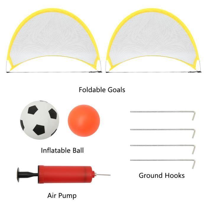 Mini-cage de football,Filet de but de Football pliant,1 ensemble,filet d'entraînement de Football,tente,jouets de - YELLOW[E706]