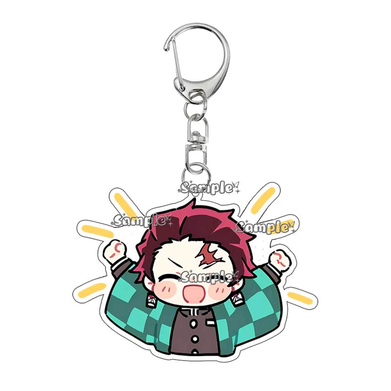 Cartoon Tsuyuri Kanawo Shinobu Excitement Fashion Anime Characters Acrylic Keychain Decor Charm Ornaments Car Key Ring Gifts Toy