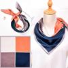 100% Real Silk Neck Scarf For Women Print Silk Square Scarf Neckerchief Fashion Bufanda  New Elegant Foulard Femme 65x65cm