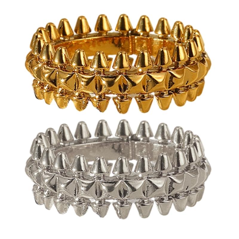 Unique Finger Rings Adjustable Rings Geometric Opening Rings Finger Rings Eye Catching Finger Jewelry for Daily Wear