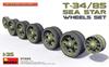 MiniArt Sea Star Wheel Set Plastic Model Kit MA37033 1/35 T34/85
