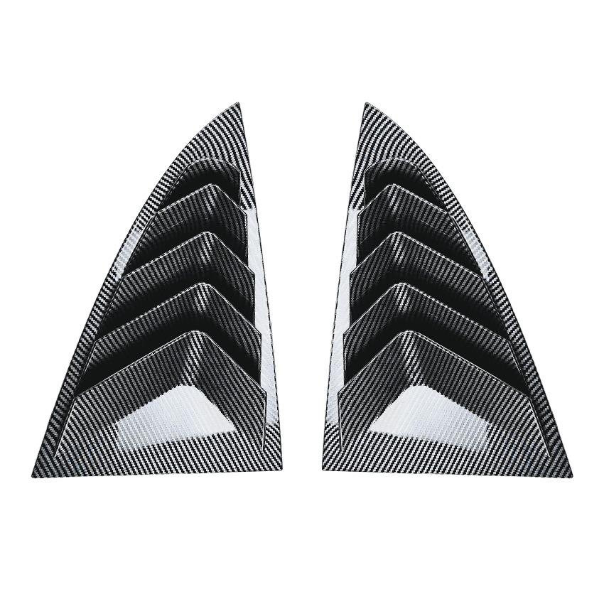 

Для Tesla Model 3 2025-2025 Глянцевое углеволокно Стиль Жалюзи на боковые окна Крышка Спойлер на заднее стекло Накладка-сплиттер Аксессуары