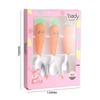 Carrot Cartoon Kids' Stainless Steel Cutlery Set: Spoon & Fork for Baby Food and Fruit Puree