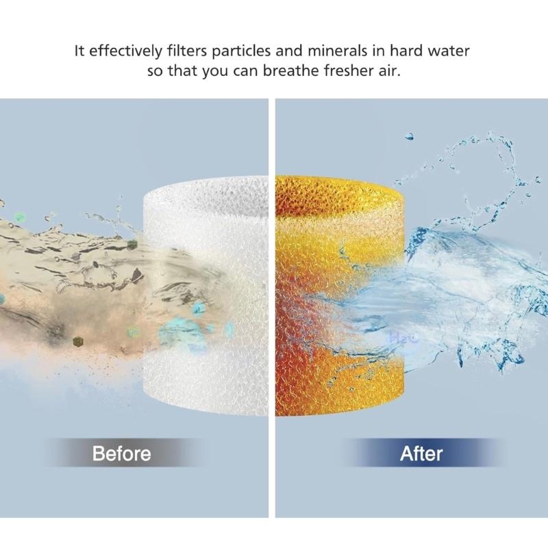 30 Pack Humidifier Filters White Descaling Filters Suitable for Various Models for Enhancing Air Quality and Longevity