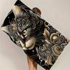 Black Lion And White Tiger Printed Quick-Dry Bath Towel for Women Suitable for Sports Beach And Swimming Pool Use