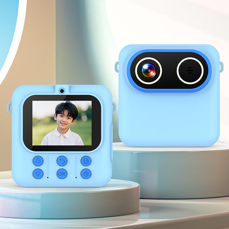 Kids Dual Camera: Cute Mini HD Instant Camera with Thermal Printer (Model M07)