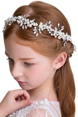 Hair Weddings Handmade Headdress by Can Be Used by Children and Adults Accessories, Boxed, Recitals, [ARCADY] Craftsmen, (Royal Pearl)