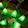 Christmas LED Light String Santa Claus Snowman Xmas Tree Hanging Ornaments Navidad Decoration For Home New Year Gift