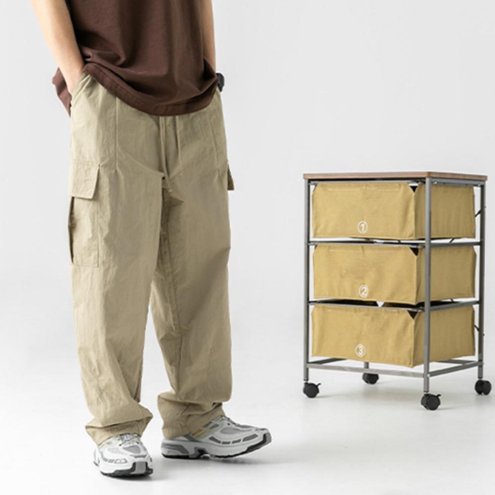 Водоотталкивающие функциональные функциональные брюки с текстурой микро морщин для мужчин — фото 10